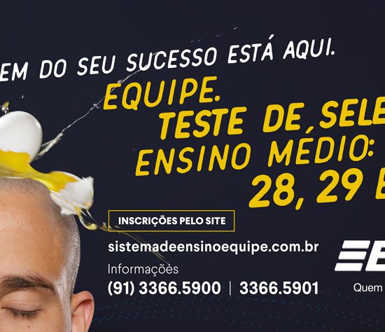 Busdoor publicidade escola Equipe Teste de seleção 2017 belém Pará vestibulando ovo na cabeça