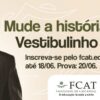 Outdoor publicidade Vestibulinho faculdade FCAT castanhal pará rapaz virando pagina