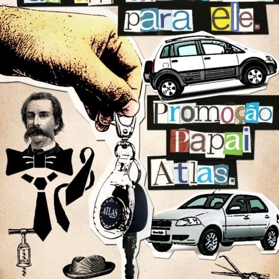 Panfleto criado pela Tango Comunicação para a concessionária Atlas para Promoção do Dia dos Pais