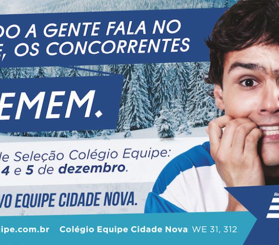 Busdoor campanha treme de propaganda teste de seleção colegio equipe 2014 com aluno tremendo