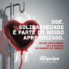 Post redes sociais doação bolsa de Sangue colégio Equipe