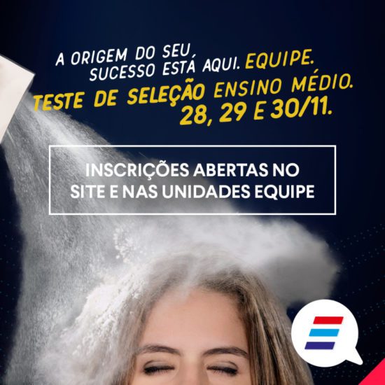 Post de mídias sociais marketing digital Teste de seleção 2017 colégio Equipe belém pará